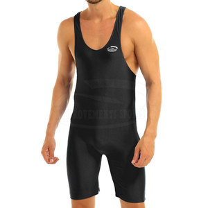 High Quality Custom Made Wrestling Singlets Spandex/Polyester No Closure New Design Professional Wear - Product Image 3