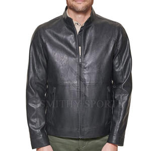Chaqueta de cuero impermeable ajustada con estilo de alta calidad para hombre, precio al por mayor, chaqueta de cuero de nuevo diseño de moda de invierno para hombre - Product Image 3
