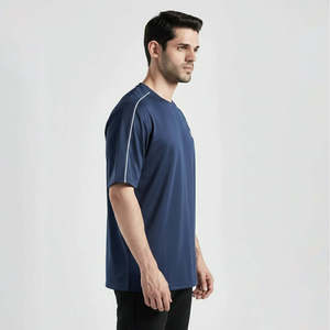 เสื้อยืด GAI Perform Drifit (สีกรมท่า)-ทรงปกติ น้ำหนัก 240 กรัม ผ้าถักน้ำหนักเบา ปักลายแบบกำหนดเอง ดีไซน์ 3 มิติ - Product Image 3