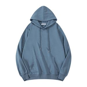 Fabricante, venta al por mayor, sudaderas largas de otoño con capucha para hombre, sudaderas con capucha negras con logotipo personalizado de alta calidad, 500 gramos de tela lavada - Product Image 2
