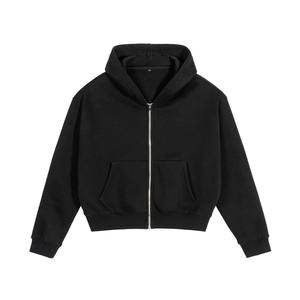 Sudadera con capucha y cremallera de gran tamaño de peso pesado de alta calidad, fabricación de ropa, sudadera informal para hombre, Sudadera con capucha lisa con logotipo personalizado - Product Image 3