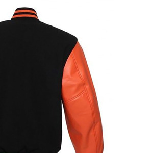 Veste de baseball coupe-vent Letterman College pour hommes couleur unie 100% veste en laine en gros nouveau Design veste universitaire respirant - Product Image 6