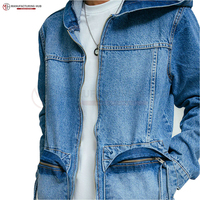 Veste en jean la plus confortable de couleur noire pour hommes avec prix de qualité bon marché Noir en prix de gros Veste en jean pour homme