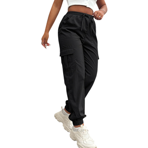 Pantalones Cargo de Lona para Hombre, Cintura Media, Corte Recto, Holgados, Ligeros, con Bolsillos, Secado Rápido, Transpirables, para un Estilo Elegante de Temporada - Product Image 4