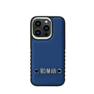 OEM barato iPhone caso privado molde PU cuero DIY teléfono móvil caso contraportada para iPhone 14/14 Pro/14 Pro Max