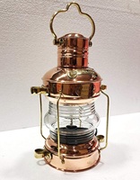 Lanterne d'ancre de bateau en cuivre haute vente qualité Antique Look métal ancre lanterne de bateau pour la maison hôtel décor utilisation quantité minimale de commande en gros