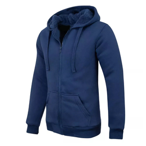 Full Zip Us Sweats à capuche et sweat-shirts pour hommes Style uni Séchage rapide Sweats à capuche à manches longues à la mode avec poches - Product Image 2