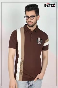 Getzo T-shirt GZ-GTZ pour homme Tissu en coton confortable Design tendance pour le bureau et le quotidien Meilleur prix - Product Image 2