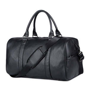 Bolsas de Viaje de Cuero de Gran Capacidad con Logotipo Personalizado, Nuevas Bolsas Deportivas Impermeables de Cuero PU de Grano Completo - Product Image 1