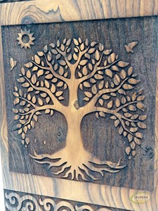 Wooden <b>Memorial</b> <b>Box</b> / Wooden <b>Box</b> for collectibles / Wooden Casket <b>box</b> / Decorative Wooden <b>box</b> - Product Image 3