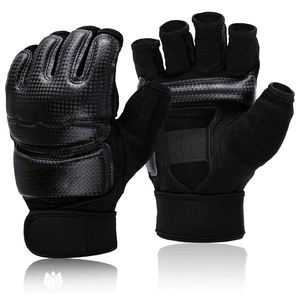 Guantes profesionales de combate MMA Equipo de boxeo de cuero más vendido Tren para adultos Competir Tamaños profesionales Impreso profesional - Product Image 1