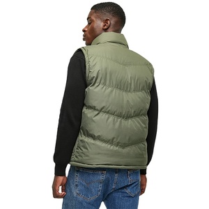 Chaquetas sin Mangas para Hombre, Diseño de Cuello Liso, Dos Bolsillos, Invierno, Alta Calidad, Venta al Por Mayor, Personalizables OEM - Product Image 4