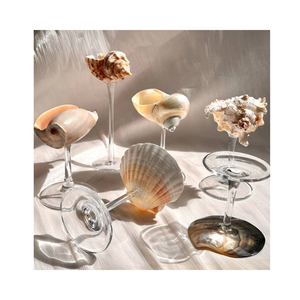 Coastal Elegance: แก้วไวน์เปลือกหอยทำมือและถ้วยหอยสังข์สำหรับงานฝีมือจากธรรมชาติ - Product Image 4