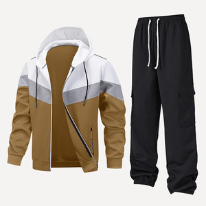 Ensemble de survêtement sportif pour homme, survêtement de qualité, costumes d'automne, 2 pièces, sweat-shirt + pantalon, tenue de sport, vêtements de mode masculine, survêtement à capuche - Product Image 3