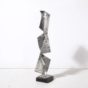 Sculpture abstraite moderniste en aluminium coulé et soudé par Arthur Court - Product Image 1
