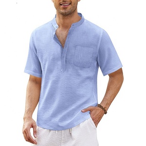 Camisetas de algodón de verano informales OEM para hombres y mujeres, camisetas cómodas Unisex de manga corta con cuello redondo, Jersey transpirable holgado Plus - Product Image 2