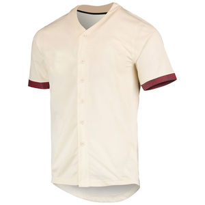 Top tendance bouton à manches courtes maillot de baseball vêtements de sport respirants impression par sublimation personnalisée pour adultes - Product Image 1