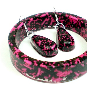 Bijoux PARFAITS Résine Acrylique Bracelet Bracelet Exagéré Éblouissant Multicolore Large Irrégulier Carré Acrylique Bracelets Femmes - Product Image 3