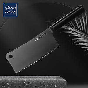 Cuchillo de Cocina [Giorno Felice] de Acero Inoxidable Negro, Cuchillo de Carnicero Resistente, Cuchillo de Acero Negro para Cocinar - Product Image 5
