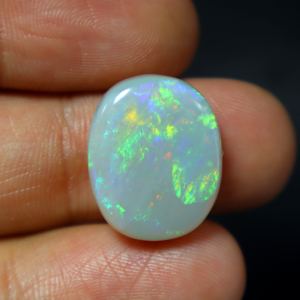 13.00 carat naturel australien vert opale de feu Cabochon poli changement de couleur cristal pierre précieuse en vrac pour la fabrication de bijoux - Product Image 2