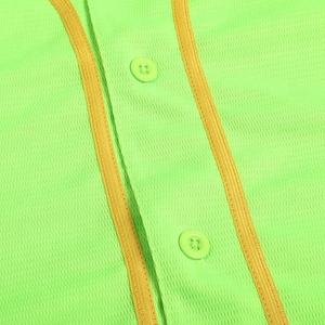 Camiseta de Béisbol Estampada, 100% Poliéster, Tejido de Malla Transpirable, Ligera, de Secado Rápido, Cuello en V, Sin Mangas, Corte Atlético para Primavera - Product Image 5