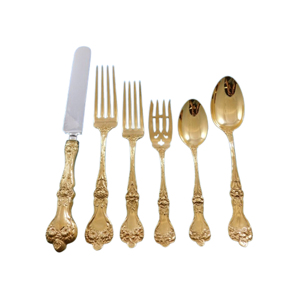 Ensemble de couverts couverts en acier inoxydable moderne poli or avec miroir élégant avec poignée en émail - Product Image 6