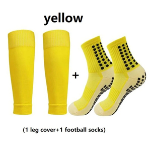 Calcetines deportivos antideslizantes de alta calidad para fútbol, tenis, baloncesto, equipo de protección para exteriores para hombres y mujeres, cubierta para pierna de fútbol, 1 Juego - Product Image 2