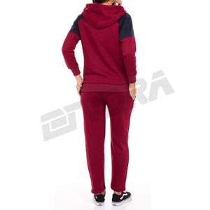 Conjunto de chándal polar con cremallera completa para mujer, sudadera atlética con capucha y chándal de gimnasio, conjunto deportivo de dos piezas, 2025, nuevo - Product Image 3