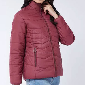 Chaqueta acolchada de invierno para hombre de alta calidad, transpirable, logotipo personalizado, tela impresa, cierre de cremallera, relleno de algodón, recién llegado - Product Image 3