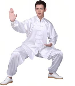 Uniformes chinos tradicionales de Tai Chi, ropa de Kung Fu, conjunto de manga larga Unisex, botones de rana y cuello mandarín, cintura elástica - Product Image 3