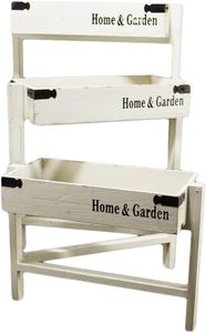 Support de plantes en pot à 3 niveaux durable en bois de pin du Vietnam, écologique - Product Image 2