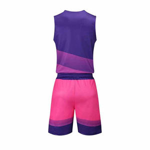 Uniforme de basket-ball pour hommes en 100% polyester sur mesure Séchage rapide et léger respirant évacuation de la sueur avec logo imprimé Style d'ensembles - Product Image 2