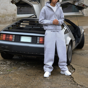 ชุดวอร์มแบบมีฮู้ดและกางเกงวอร์มแบบลำลองทรงหลวมสำหรับผู้ชายชุดวอร์มใส่วิ่งแบบกำหนดเองผู้ผลิตเสื้อผ้า - Product Image 5