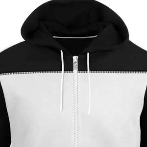 Vente en gros 2025 de sweat à capuche en molleton éponge d'hiver pour hommes 100% coton solide professionnel ODM fourniture de tissu impression numérique plaine - Product Image 3