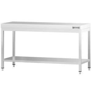 โต๊ะกลางสแตนเลสเชิงพาณิชย์ PREMIUM - 1800x800 มม. - พร้อมชั้นวางด้านล่าง - Product Image 4