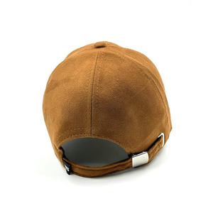 Venta al por mayor de logotipo personalizado bordado ala curva de cinco paneles de terciopelo papá deportes gorra de béisbol de gamuza gorra de camionero - Product Image 3