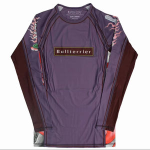 เสื้อป้องกันผดผื่นคอกลมสำหรับผู้ชายขนาดสลิมฟิตระบายอากาศพิมพ์ลายซับลิเมชันตามสั่ง - Product Image 1