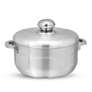 Chef Olla de cocina de aluminio de alta calidad/Olla Caldero con tapa de aluminio 32 cm (9.6L & 10,1 QT & H12cm )-Horno holandés de gran calidad - Product Image 1