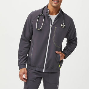 OEM Personnalisé Premium Qualité Hommes Femmes Infirmière Scrubs Ensembles Vestes À Manches Longues En Gros Infirmière Médecins Uniforme Veste À Fermeture Éclair Joggers - Product Image 5