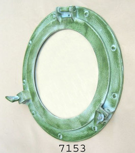 Antiguo de aluminio náutico nuevo ojo de buey náutico con espejo menos producto de decoración de ventana de vidrio transparente para la venta hecho en La India - Product Image 2