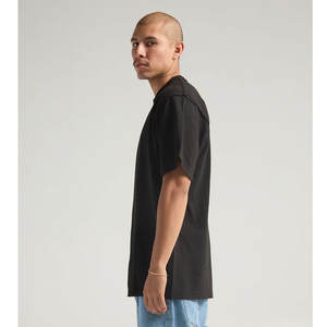 Shaka Wear Loose Fit Adulto Negro Peso Pesado Manga Corta Elegante Camiseta Transpirable - Product Image 3