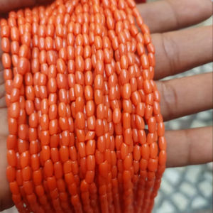 Orange Coral Square Tube Cube Strands 2mm 3mm 4mm Loose <b>Beads</b> for <b>Jewelry</b> <b>Making</b> Crystal Lampwork Glass <b>Beads</b> - Product Image 1