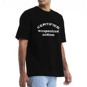 Camiseta de Manga Corta con Estampado Puff, 100% Algodón, 300g, Ecológica, Cuello Redondo, Secado Rápido, Logotipo Personalizado, Corte Regular para Hombre, OEM - Product Image 4
