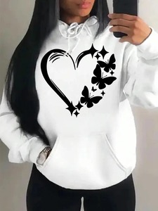 Pull en coton 100% tricoté, hiver, haute qualité, sweat-shirt uni pour femmes, hip hop, streetwear, MS-HD-1140 - Product Image 6