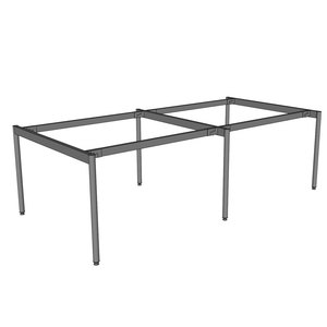 Mesa Industrial Modular para 4 Personas con Patas de Acero 240x120cm - Sistema OMA II HCOM211 - Product Image 2