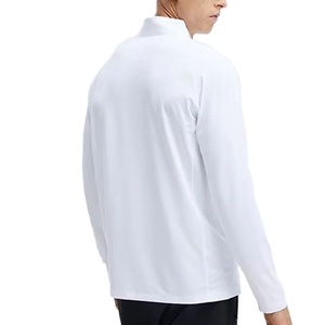 Col montant pour homme, haut de qualité supérieure, séchage rapide, respirant, en coton, service OEM personnalisé, hauts décontractés - Product Image 6