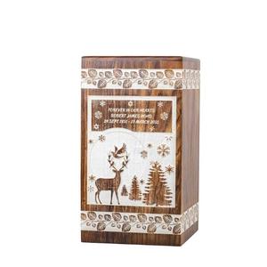 Urna de palisandro hecha a mano para cenizas humanas, caja de madera de árbol de la vida, urna de cremación personalizada para cenizas, hecha a mano, grande - Product Image 5