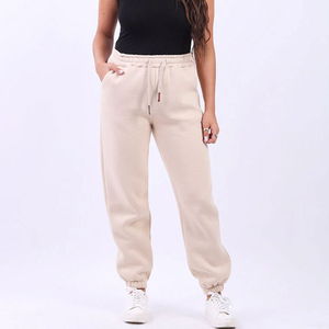 Pantalon de jogging en molleton unisexe 100% coton à la mode du fabricant respirant 350 Gsm toile décontracté mi hiver dentelle genou plat - Product Image 5