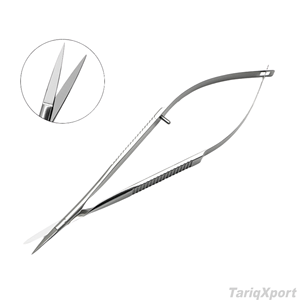 Top Selling Beauty Eyebrow 4.7 Inch Straight Embroidery <b>Sewing</b> <b>Scissors</b> Right-Handed Spring Action Stainless Steel Handle Sharp - Product Image 3
