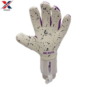 Gants de gardien de but de football personnalisés de haute qualité, cuir respirant, latex naturel, antidérapant, réglable, protection extérieure - Product Image 3